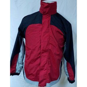 Steve and Barry's Youth Boys XL Multicolor Full Zip Snap Rain Windbreaker Jacket